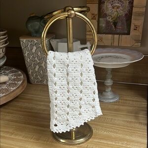 Vintage Solid Brass hand towel holder